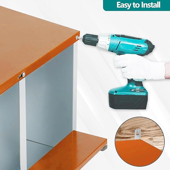 8 Compartment Chicken Nesting Box, Metal Nesting Boxes for Chicken, Indoor & Outdoor Use, Wall Mountable Laying Boxes for Hens, 42.5" L x 13.0" W x 25.0" H, Orange