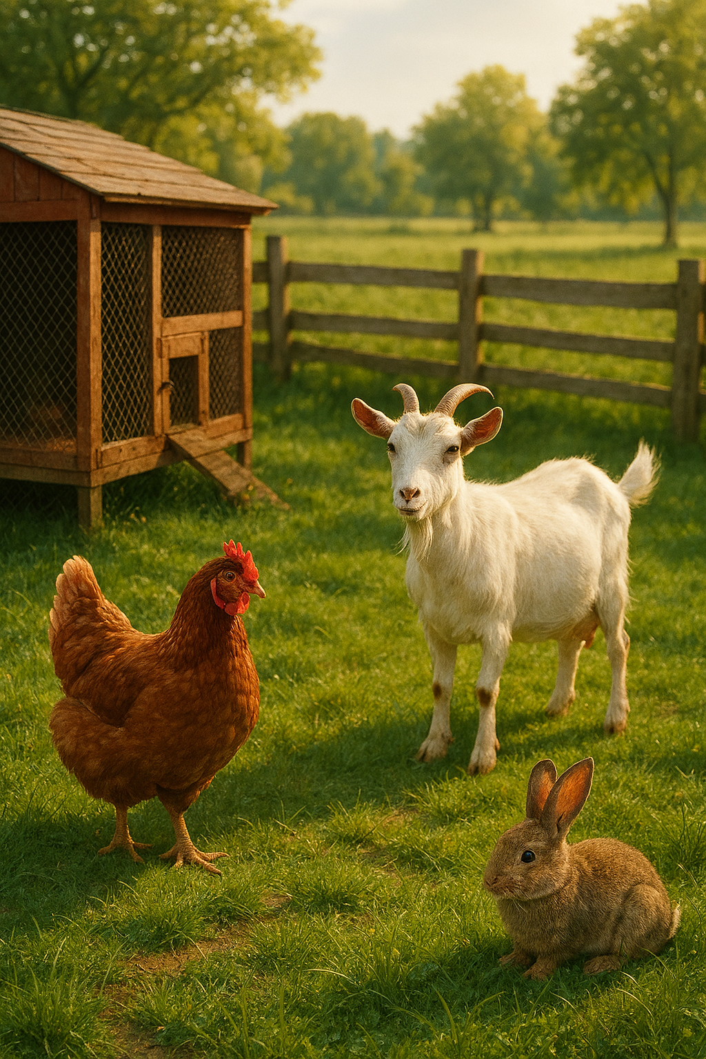 Farm and Livestock Supplies including chicken coop, rabbits, goats, and organic feed at PrimeFarmSupply — sustainable and efficient farm essentials.
