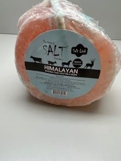 The Original Salt Company 100% Organic Himalayan Salt Lick Provides Essential Minerals for Your Horse/Livestock. This 4.4 lbs Natural Pink Salt Block on a Rope Supports Hydration/Digestion/Wellness.