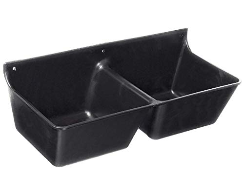 LBH Market Goat Mineral Feeder Kit Includes Mineral Feeder 3.5 Qt with 5 Wood Screw Fasteners Suitable for Goats and Horses