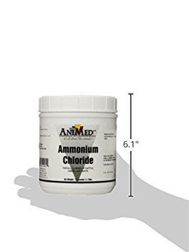 AniMed Powder 99.9-Percent Ammonium Chloride for Horses Dogs Cats Cows Sheep and Goats, 2.5-Pound…