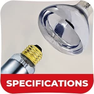 250 Watt Heat lamp Bulb for Bathroom R40 Incandescent Shower Heat Lamp Clear Infrared Bath Light 250R40 Chicken Light Bulb E26 Base 2 Pack