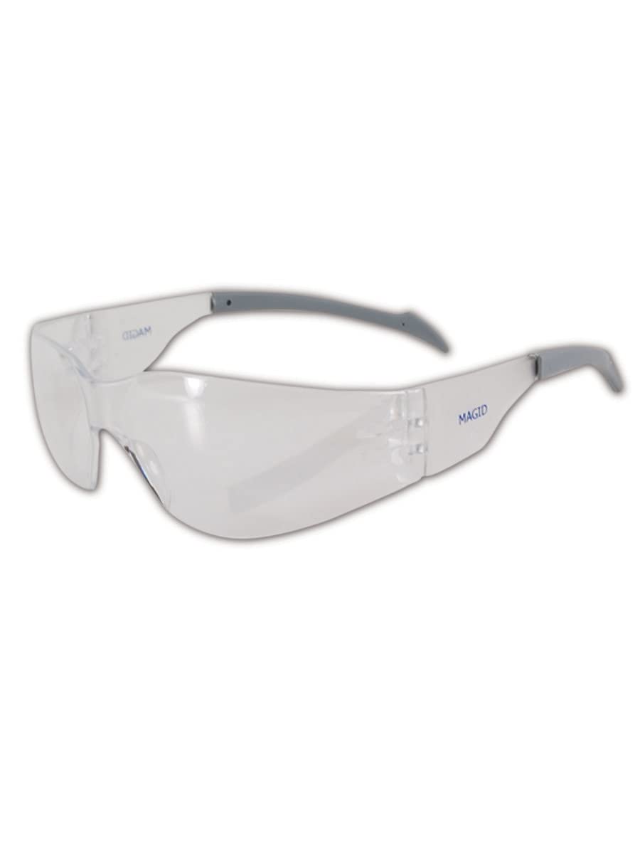 MAGID Gemstone Myst Flex Protective Eyewear Safety Glasses, 144 Pairs, Clear Polycarbonate Lenses