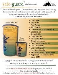 Safe-Guard 1.1 Mult Dewormer with USA Supply Premium Checmial Resistant Gloves and Pest Identification Card