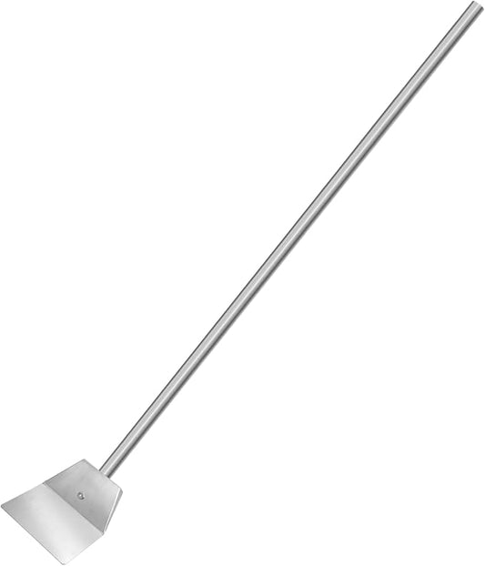 Stainless Steel Spade Poop Scoop, Large Pooper Scooper with Long Handle, 33.4 inch Scoop for Pet Waste Indoor Outdoor Cleaning, Easy Wash