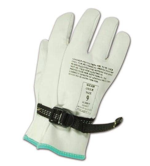 MAGID PowerMaster 12501PS Leather Linesmen Protector Gloves, 36 Pairs, 9.5” Length, Size 10.5