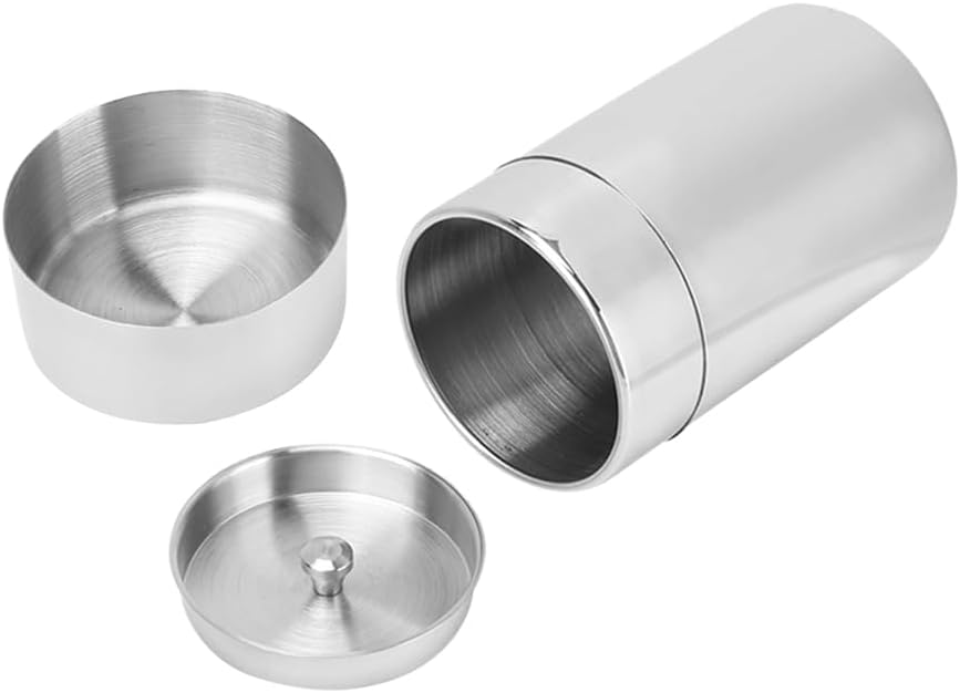 Joyzan Stainless Steel Tea Canister, Airtight Tea Tin Storage Container Loose Coffee Beans Bags Jar Sugar Kitchen Counter Pantry Seasoning Candy Herbs Spices Flour Rice Pasta Food Powder Grains 400ML