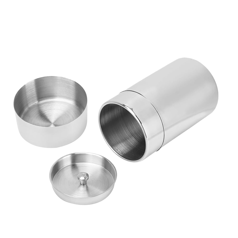 Joyzan Stainless Steel Tea Canister, Airtight Tea Tin Storage Container Loose Coffee Beans Bags Jar Sugar Kitchen Counter Pantry Seasoning Candy Herbs Spices Flour Rice Pasta Food Powder Grains 400ML