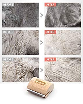 Highland Farms Select Deshedding Grooming Tool for Dogs, Cats & Horses, Ergonomic Design Wood Groom Brush, Professional Pet Groomer, Painlessly Remove for Short & Long Hair, Fur & Dirt - 2.5 Inches