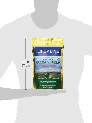 Life Line Organic Ocean Kelp Supplement for Dogs, Cats, Horses & Livestock | Natural Source of Iodine for Skin, Shiny Coat & Immune Support | Helps Reduce Tartar, Shedding & Aids Digestion – 1.5 lb
