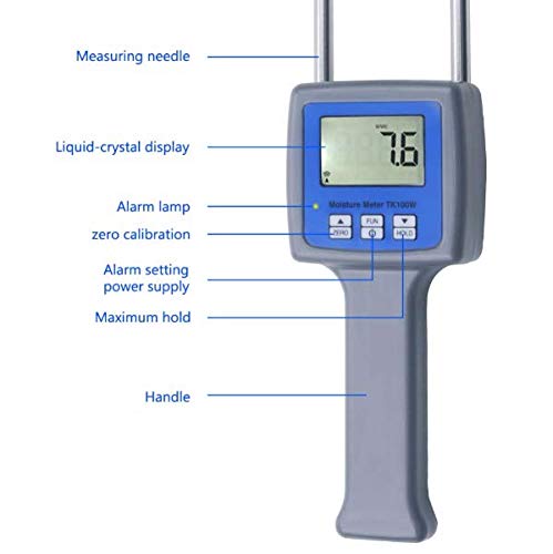 TK100W Wood Sawdust Powder Moisture Meter Water Content Tester