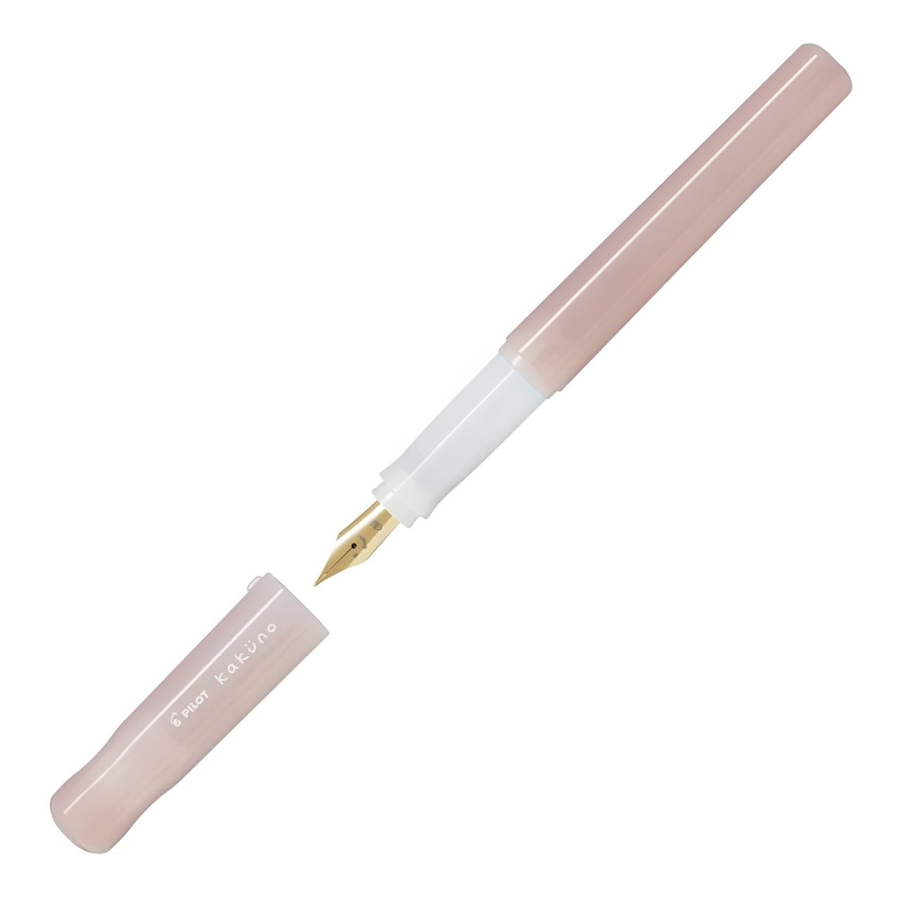 Pilot Kakuno Fountain Pen Madoromi Color Series, Gold (Smiley Face) Fine Nib, Perfect for Beginners and Creative Expression, Pink, PFKA-1MDPF
