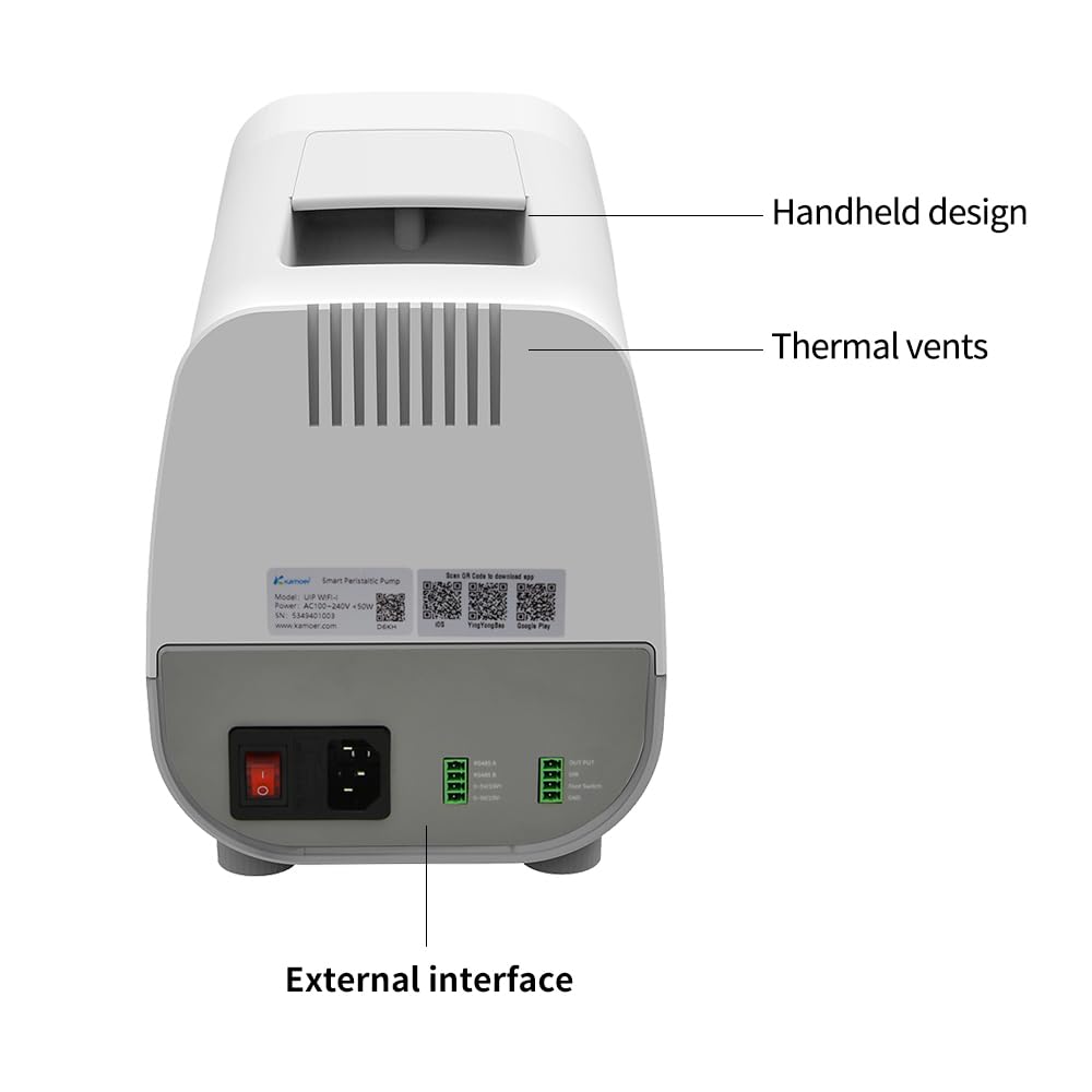 Kamoer UIP WIFI I intelligent high flow peristaltic pump stepper motor 100V-240VAC dosing pump 0.5-1500ml/min Supports variable speed operation