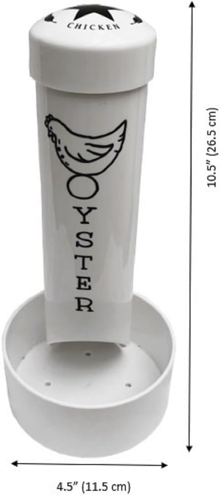Chicken Oyster Shell Feeder and Grit Feeder Combo