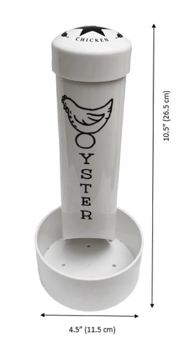 Chicken Oyster Shell Feeder and Grit Feeder Combo
