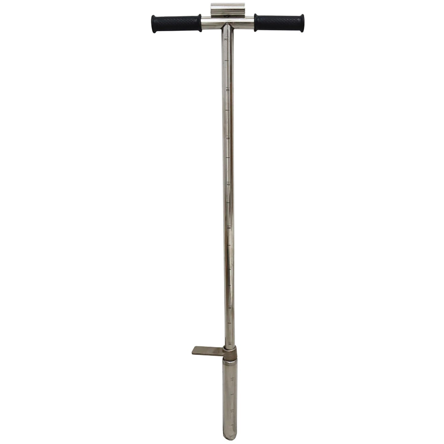 INTBUYING 40’’ Soil Sampler Probe Soil Test Probe with 8’’Sample Ejector and Foot Pedal T Rubber Handle Stainless Steel 1.5inch Dia for Soil Sampling Lawn Garden Farm