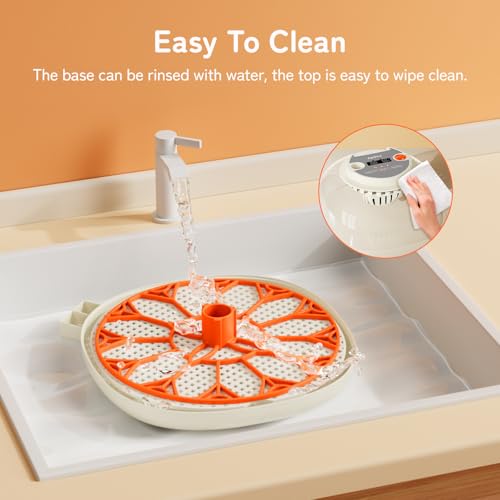 Egg Incubator with Temperature and Humidity Control, Automatic Egg Turner, Egg Candler, External Water Bottle Refill, Air Vent, 360° Clear View, Hatching Chicken Duck Quail Bird, APDOE HatchPro 12