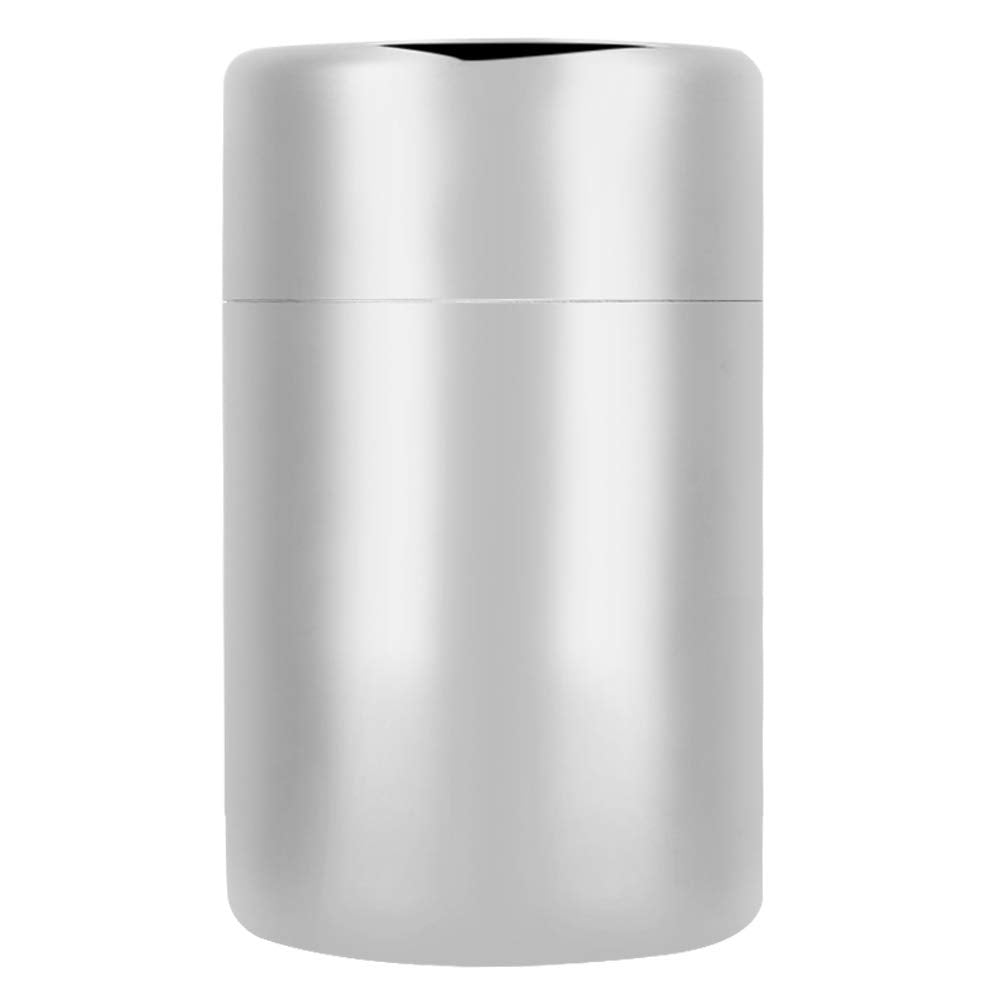 Joyzan Stainless Steel Tea Canister, Airtight Tea Tin Storage Container Loose Coffee Beans Bags Jar Sugar Kitchen Counter Pantry Seasoning Candy Herbs Spices Flour Rice Pasta Food Powder Grains 400ML