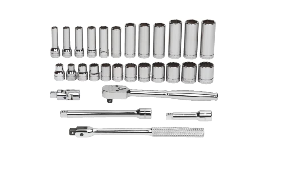 Williams MSB-29HFTB 29-Piece 3/8-Inch Drive Socket and Drive Tool Set with Toolbox