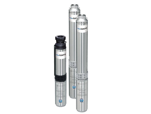 Little Giant LG12G05-3W2V 12 GPM, 1/2 HP, 3-Wire, 230 Volt, 4-Inch Deep Well Submersible Pump with Thermoplastic Discharge, Control Box Included, 212-ft. Shut-off, Steel, 558924