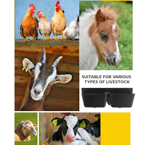 LBH Market Goat Mineral Feeder Kit Includes Mineral Feeder 3.5 Qt with 5 Wood Screw Fasteners Suitable for Goats and Horses