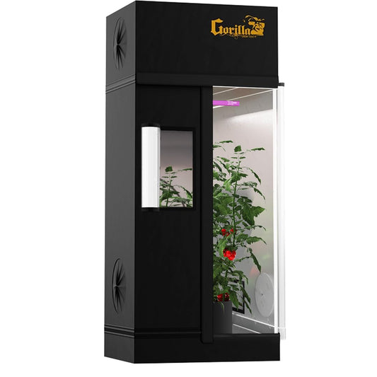 Gorilla Grow Tent Pro 2 x 2.5 x 5'11 to 6'11 w/Included Extension Kit - Tallest Premium Indoor Grow Tent, Thickest & Most Durable Gorilla Canvas, Strongest w/ 300lb Hang Capacity, Hydroponic Grow Box