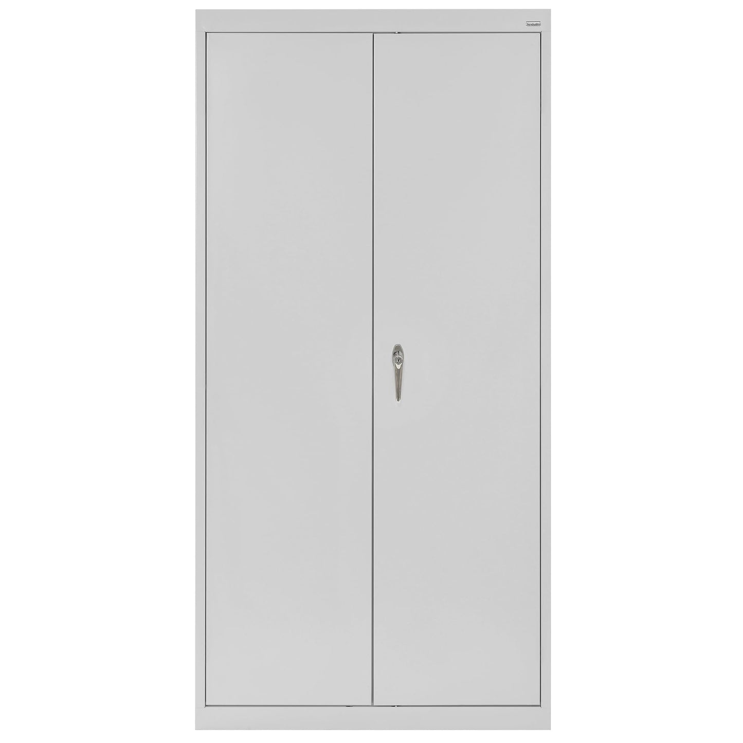 Sandusky CA41362472-05 Classic Series Metal Storage Cabinet with Adjustable Shelves, Locking Handle, 24" D x 36" W x 72" H, Dove Gray