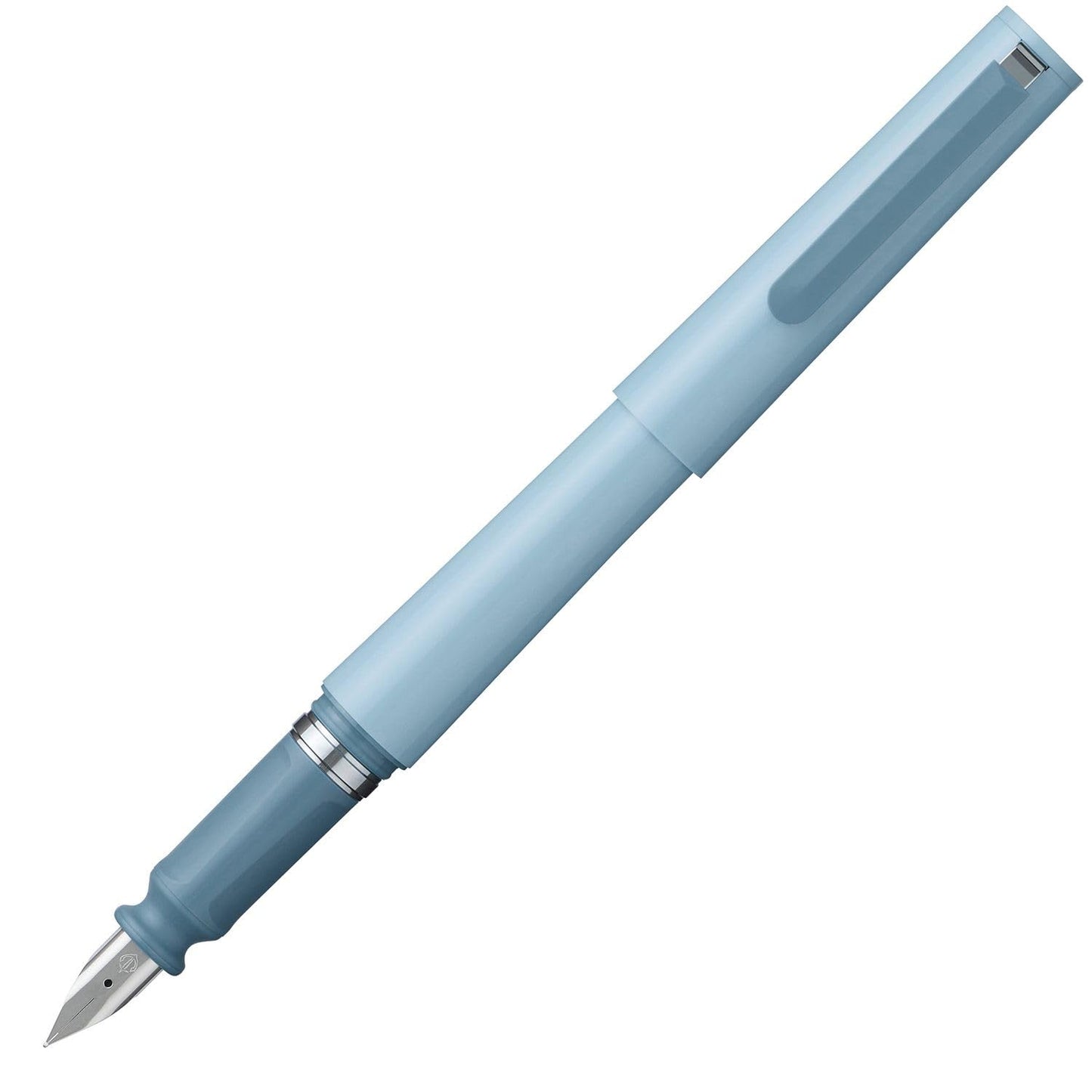 Sailor Fountain Pen TUZU ADJUST, Rotating Nib Feature and Natural Fit Grip, Includes 2 Ink Cartridges and Converter, Beginner, Everyday Use, Light Blue, Fine Point, 12-0541-241