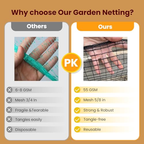 ORIVOGAS Plastic Mesh Fence Deer Fencing 4x25ft,Reinforced Edges,55gsm Heavy Duty Temporary Fence,Ideal for Garden Netting,Animal Barrier,Safety Netting, Fruit Plant Protection, Black
