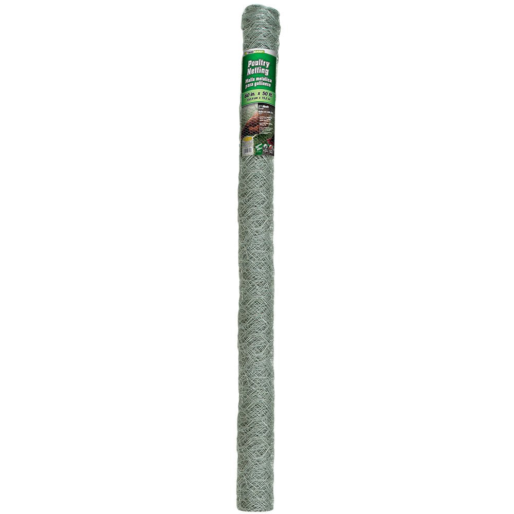 YARDGARD Chicken Wire 2 Inch Mesh 60 Inch X 50 Foot 20 Gauge Galvanized Steel Wire Fence Ideal for Crafting, Garden Protection, Bird Enclosures, Chicken Coops, Poultry Netting and Rabbit Fencing