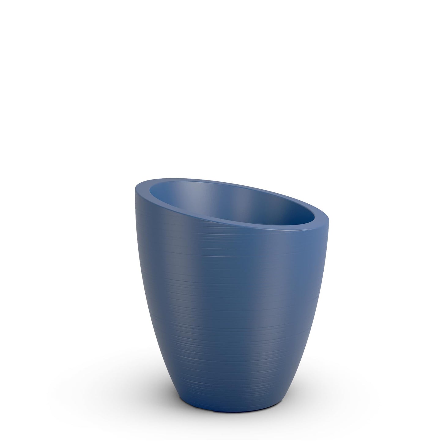 Mayne Modesto Round Planter with Sloped Top and Textured Finish
