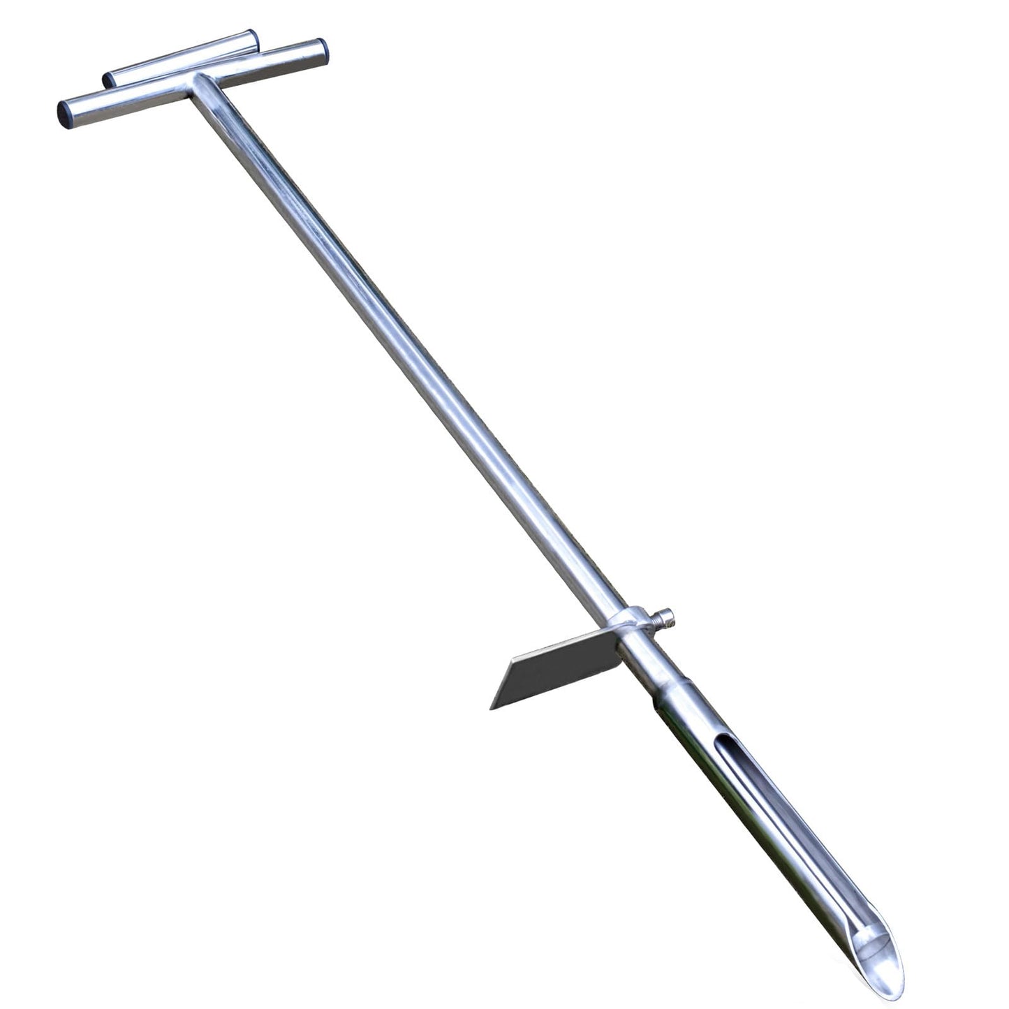 40 Inches Professional Stainless Steel Soil Sampler Probe with Ejector Foot Pedal Reusable Sample Bag, Soil Test Kits for Lawn Garden Farm Soil Sampling