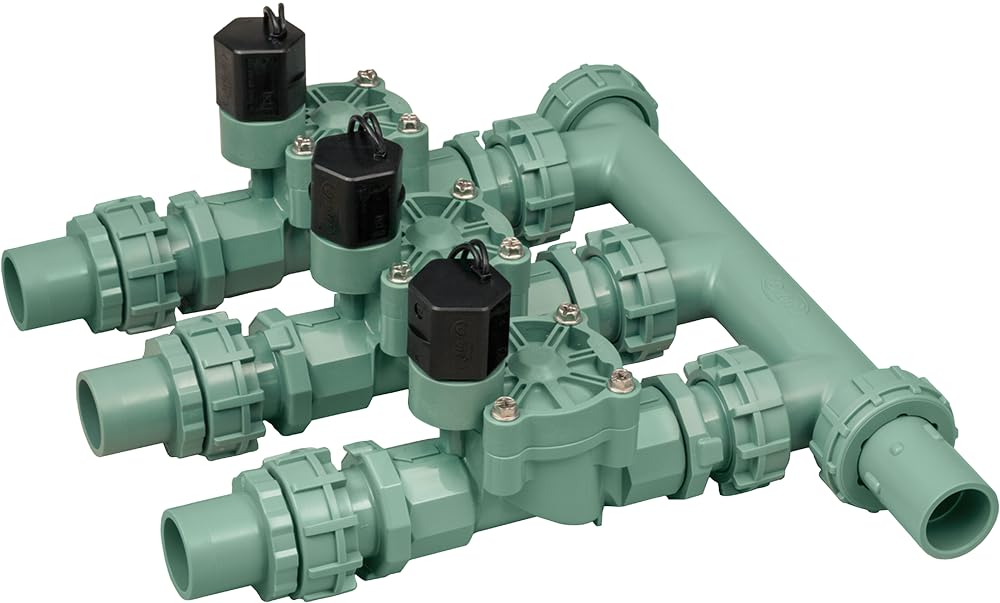 Orbit 57253 3-Valve Irrigation Manifold System - 3 Pack