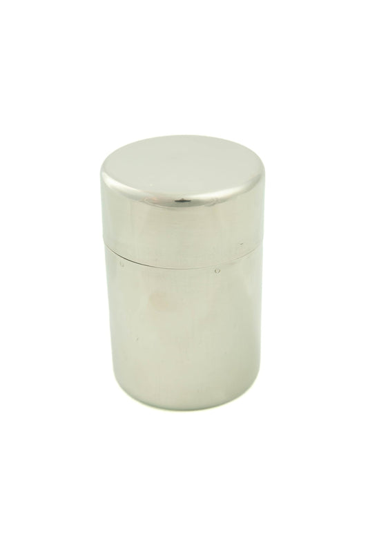 Matcha Tea Canister- Airtight Double Lids Spices Storage Seal Stainless Steel - Tea Bags - Ground and Bean Coffee - Matcha Powder - Tin Canister Can 400 ml