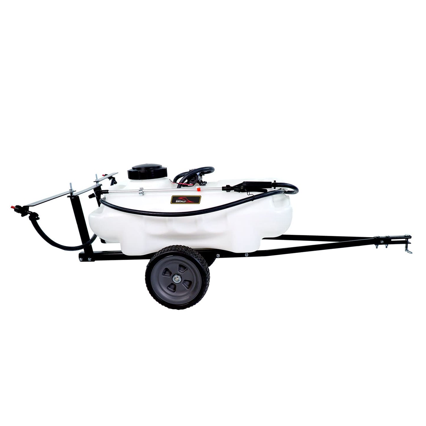 Brinly ST-152BH-A Self-Storing Tow Behind Lawn and Garden Sprayer with Collapsible Boom, 15-Gallon