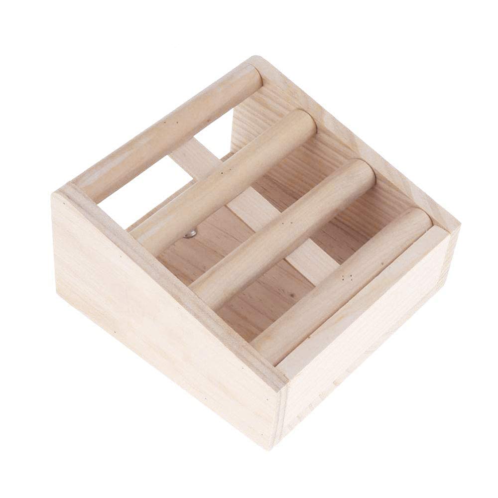 Bunny Hay Rack Guinea Pig Hay Feeder Chinchilla Hay Holder Rabbit Food Dispenser Natural Wooden Hamster Rabbit Cage Accessories