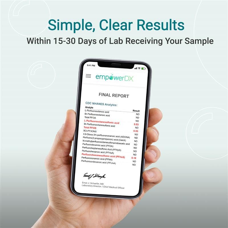 empowerDX PFAS Exposure Blood Test - at-Home Test Kit for PFAS Chemicals
