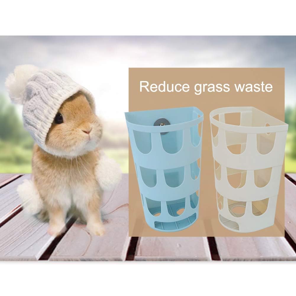 Hamiledyi Guinea Pig Hay Feeder，2PCS Bunny Hanging Cage Manger Hay Holder Rack for Small Animal Chinchilla Guinea Pig Rat-（Random Color）
