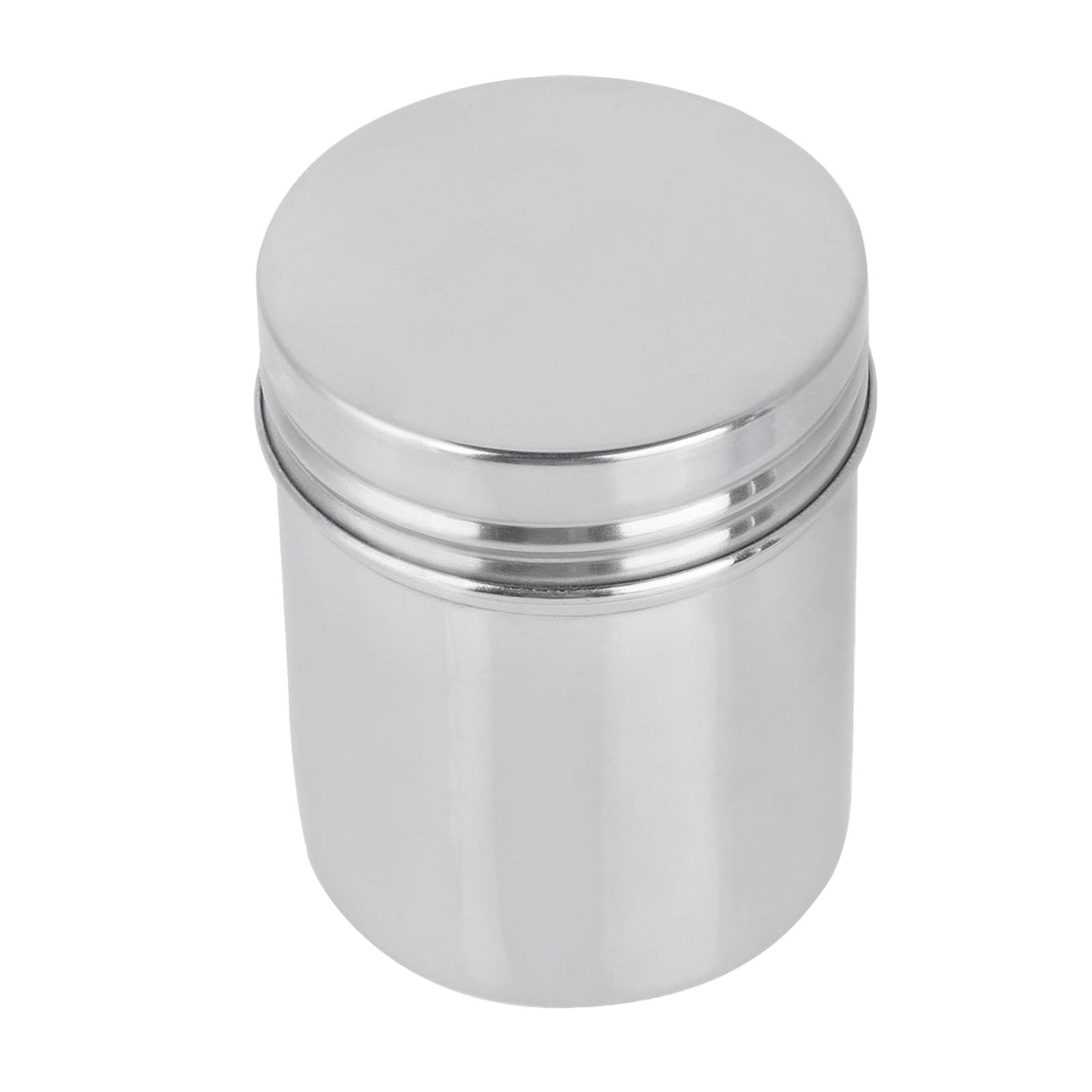 Cunyuer 304 Stainless Steel Sealed Food Storage Jar, 8.5 X 7 cm Portable Tea Coffee Beans Container, Stainless Steel Sealed Storage Jar Easy for Travel Outdoor and Camping