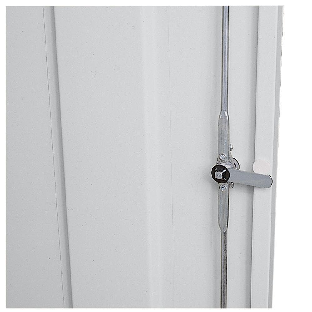 Sandusky CA41362472-05 Classic Series Metal Storage Cabinet with Adjustable Shelves, Locking Handle, 24" D x 36" W x 72" H, Dove Gray