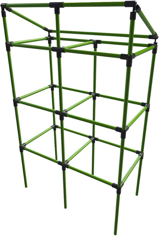 Bio Green Trellis for Raised Garden Bed with Watering System City Jungle | 12“L x 24“W x 38“H | Ideal Growth for Climbing Plants | Easy to Assemble