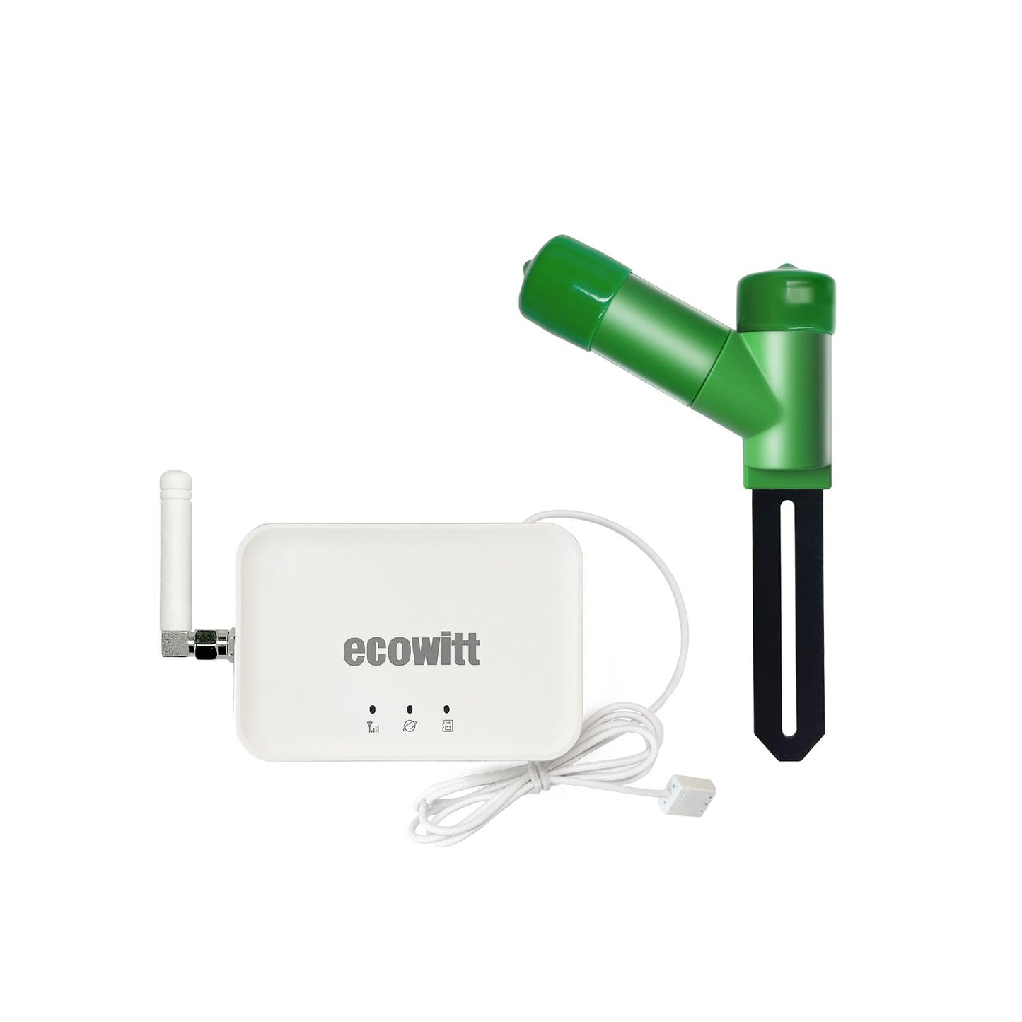 ECOWITT Soil Moisture Tester Kit, Includes GW3000 Wi-Fi&Ethernet Gateway and WH51 Soil Moisture Sensor, with SD Card Port, 915 MHz