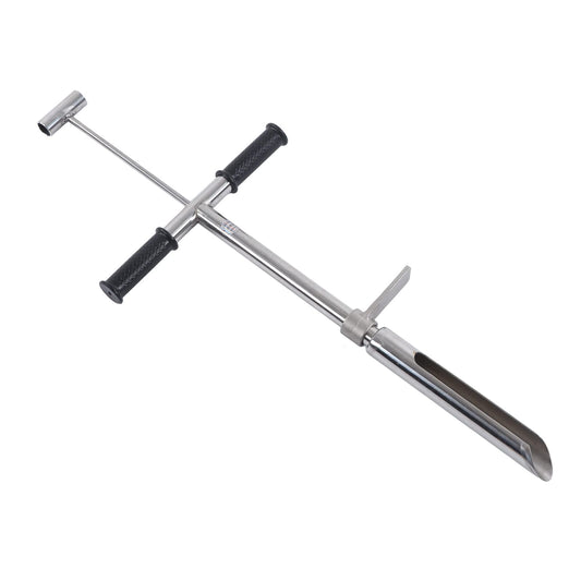 Soil Sampler Probe Original Soil Auger Foot Pedal Tool Handle Soil Extractor Dozer Steel 58Cm Kits Soil Sampling Tool Tool Utensil 38Mm Testing Probe Tester Probe for Test