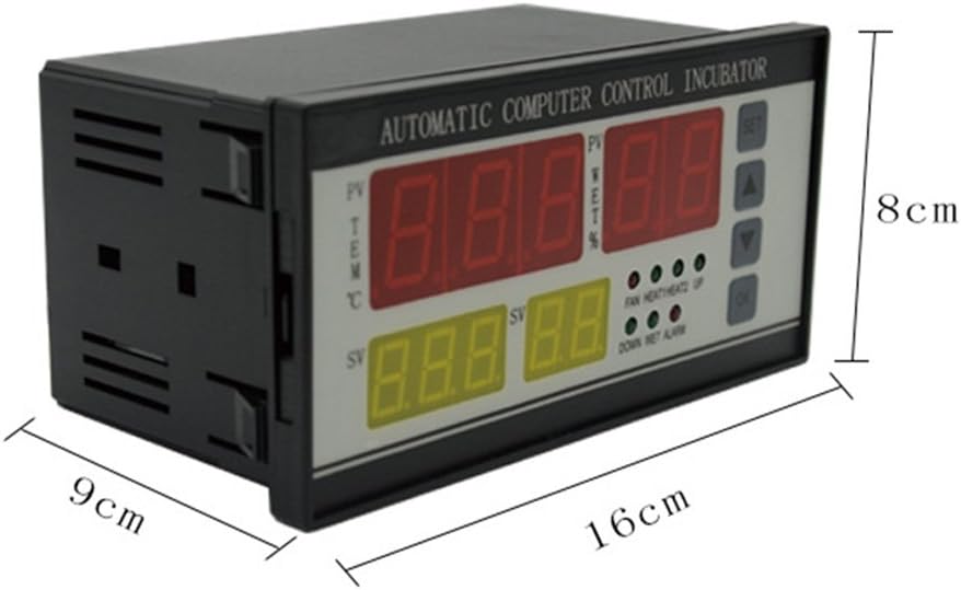 XM-18 Egg Incubator Temperature Controller Thermostat Full Automatic Control System Egg Incubator Machine with Temperature Humidity Sensor Probe (220V)