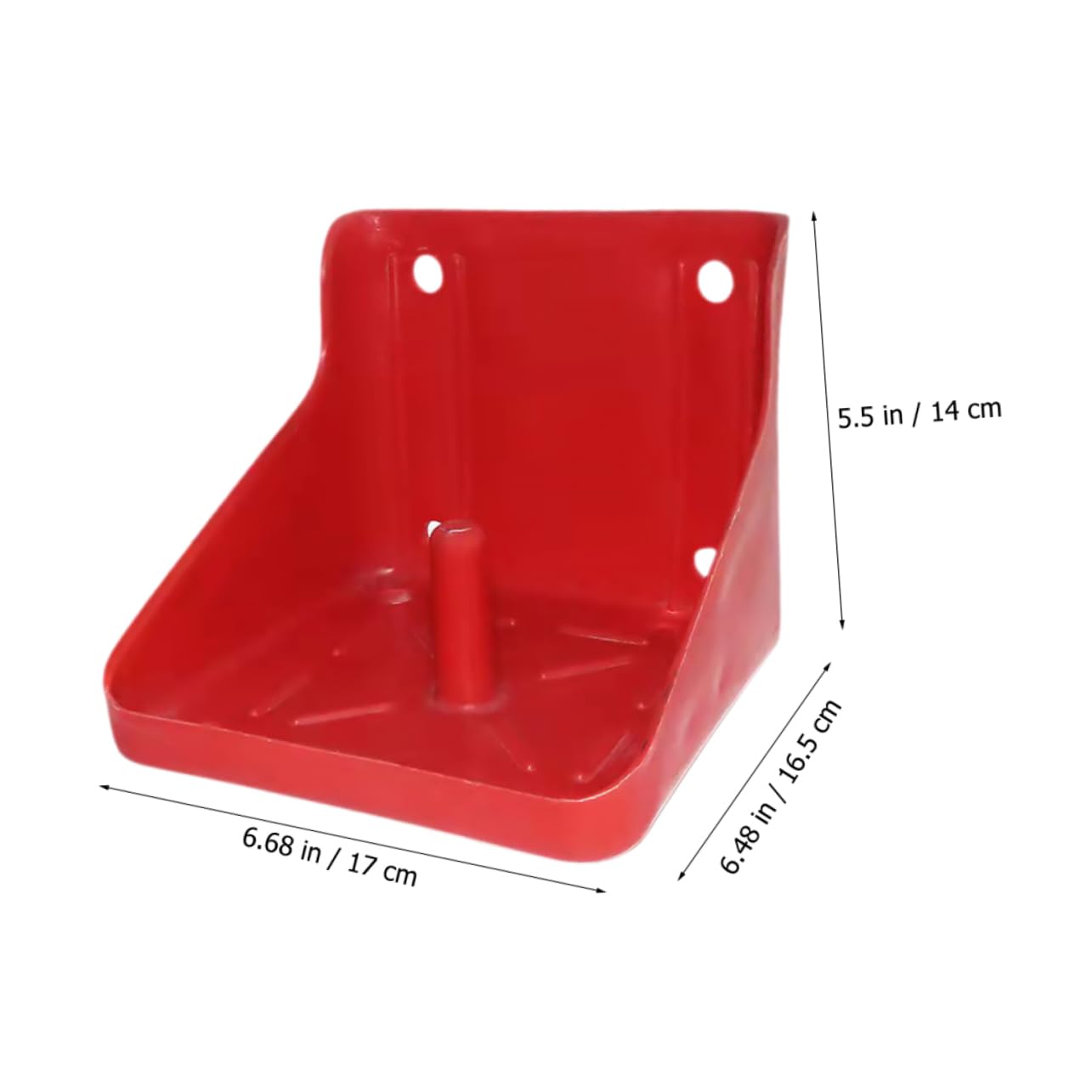 SUPVOX Lick Brick Box Horse Mounting Block Salt Fodder Feeder Mineral Salt Block Holder Cattle Feeder Sheep Deer Lick Tray Thicken Feeding Box Pe