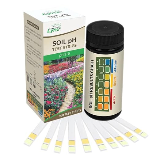 Soil pH Test Kit (3-9 Range) 100 Soil pH Tester Strips, Test Soil of Garden Lawn Grass Vegetable Flower Compost Indoor & Outdoor Plants