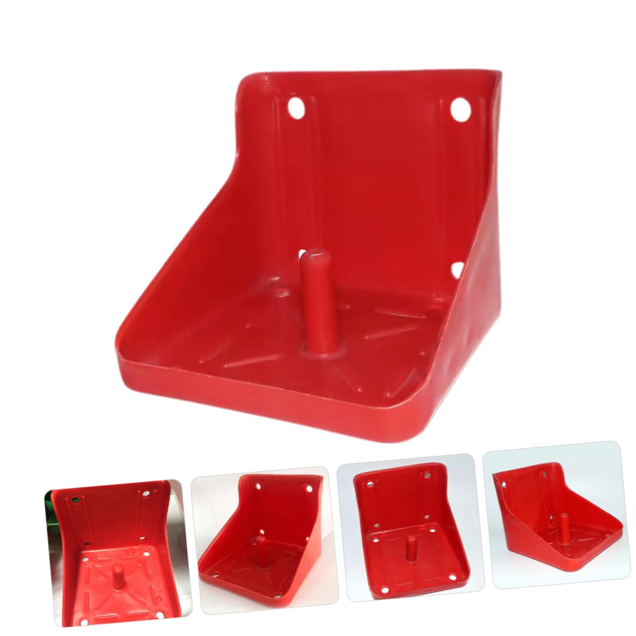 SUPVOX Lick Brick Box Horse Mounting Block Salt Fodder Feeder Mineral Salt Block Holder Cattle Feeder Sheep Deer Lick Tray Thicken Feeding Box Pe