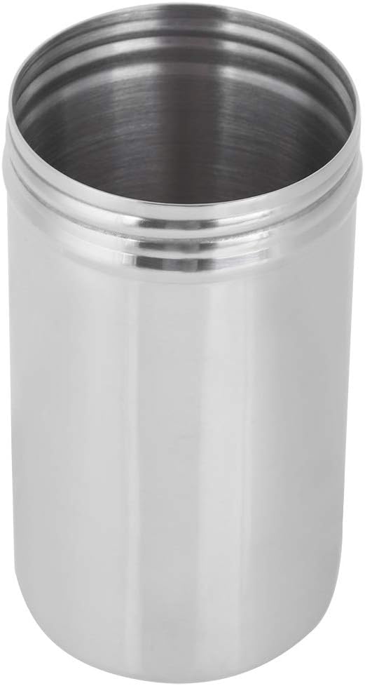 QANYEGN 304 Stainless Steel Sealed Storage Jar, Airtight Kitchen Food Storage Container, Portable Coffee Grounds Container(Large size)