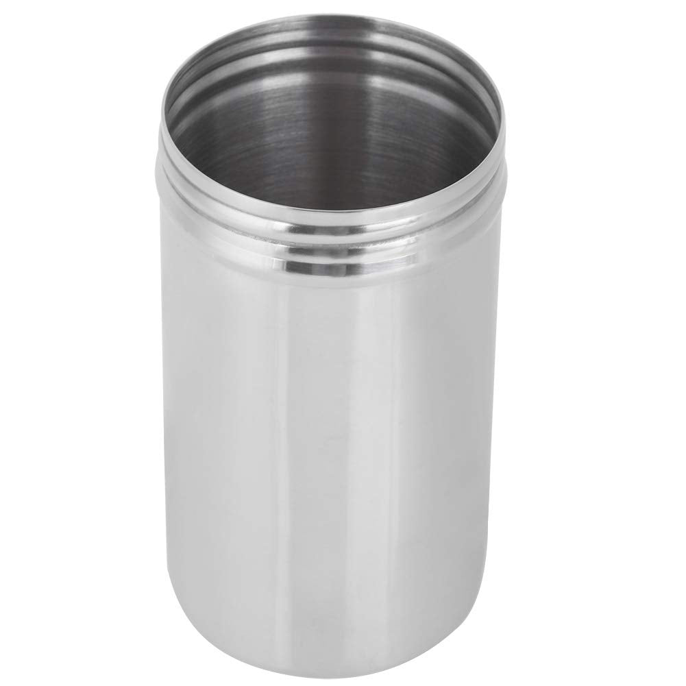 QANYEGN 304 Stainless Steel Sealed Storage Jar, Airtight Kitchen Food Storage Container, Portable Coffee Grounds Container(Large size)