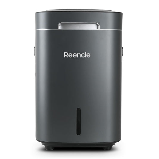 Reencle Prime Electric Composter - 14L Kitchen Composter, Decomposes Up to 2.2 lbs Food Waste Daily, Odorless Indoor Composting with Whisper-Quiet Technology & Rapid Decomposition (Silver)